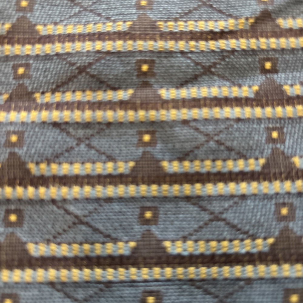 Upholstery Fabric Navy Blue Gold Striped By The Yard